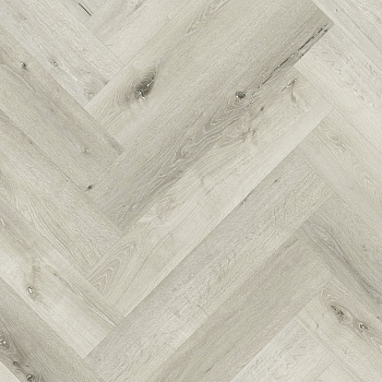 Кварцевый ламинат Fargo Паркет Английская ёлка Дуб Снежный 33-DL1601 4/0.5мм